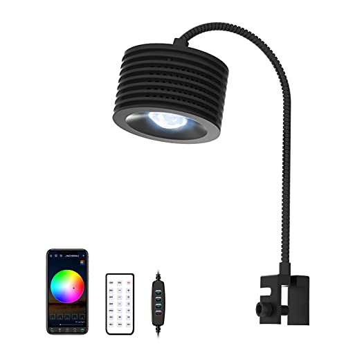 Lominie LED Luce Dell'acquario, Nano Asta 20 Full Spectrum Wifi & Remote Control Fish Tank Lamp 4...