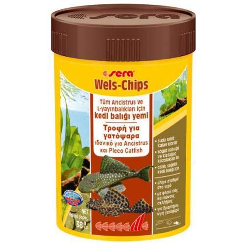 Sera Catfish Chips Nature Staple Food Mangime, 100 ml (Confezione da 1), 38 unità