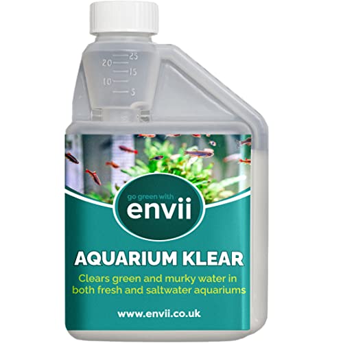 envii Aquarium Klear - Batterico Trattamento per l'acqua Verde - Acqua cristallina per Acquario -...