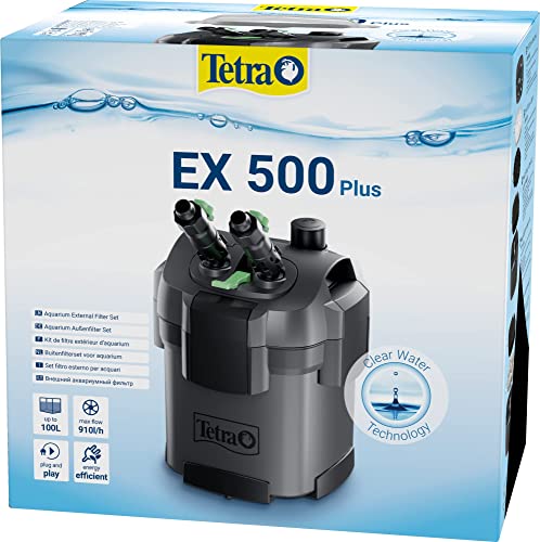 Tetra EX 500 Plus Set filtro esterno completo, fino a 100 litri, silenzioso e a risparmio energetico
