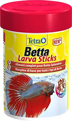 Tetra Betta LarvaSticks Mangime di Base per Tutti i Tipi di Betta - 85 ml