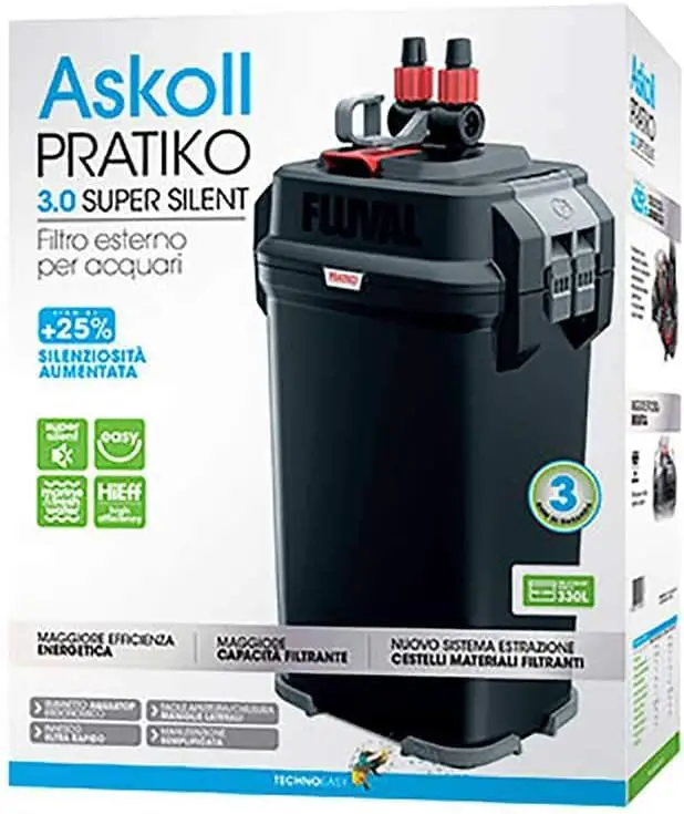 Askoll Pratiko 300 3.0 Super Silent Filtro Esterno per acquari Fino a 330 Litri