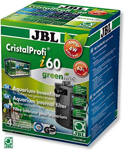JBL CristalProfi i60 greenline - Filtro interno a ridotto consumo di energia per acquari da 40 a 80...