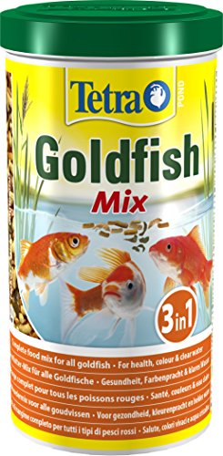 Tetra Pond Goldfish Mix - Miscela di mangime completo per tutti i tipi di pesci rossi, 1 L