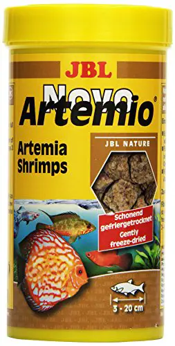 JBL, mangime per Tutti i Pesci di acquari, liofilizzato, Artemia gamberi, novoartemio