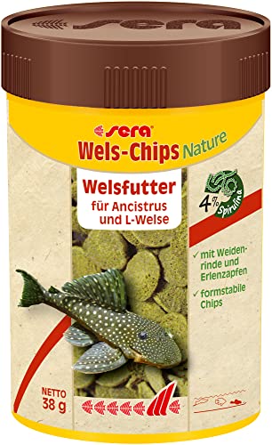 Sera Catfish Chips Nature Staple Food Mangime, 100 ml (Confezione da 1), 38 unità