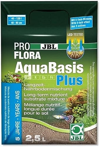 JBL Miscelazione terreno a lungo termine per acquari di acqua dolce, AquaBasis plus 2.5 l